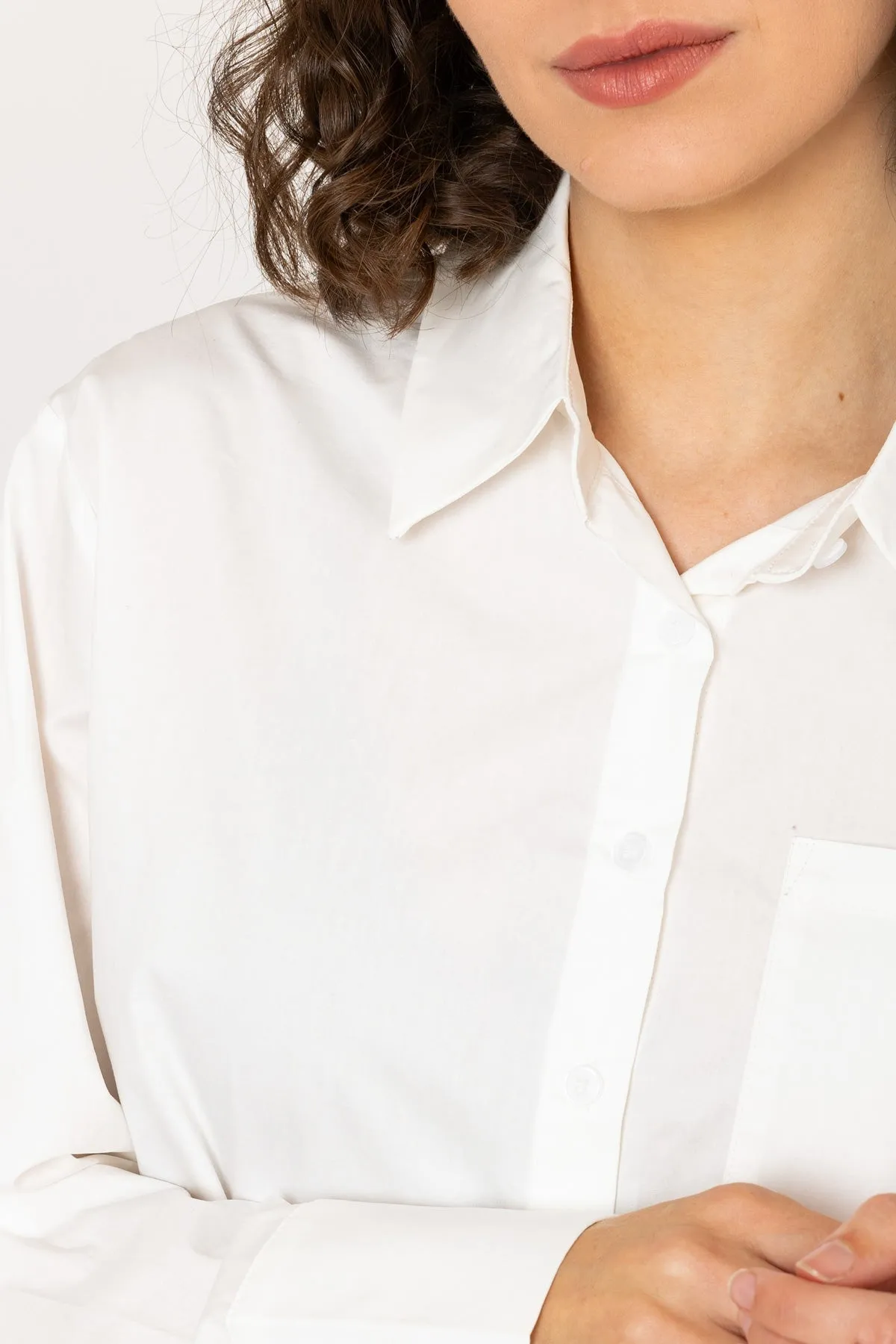 White Poplin Shirt