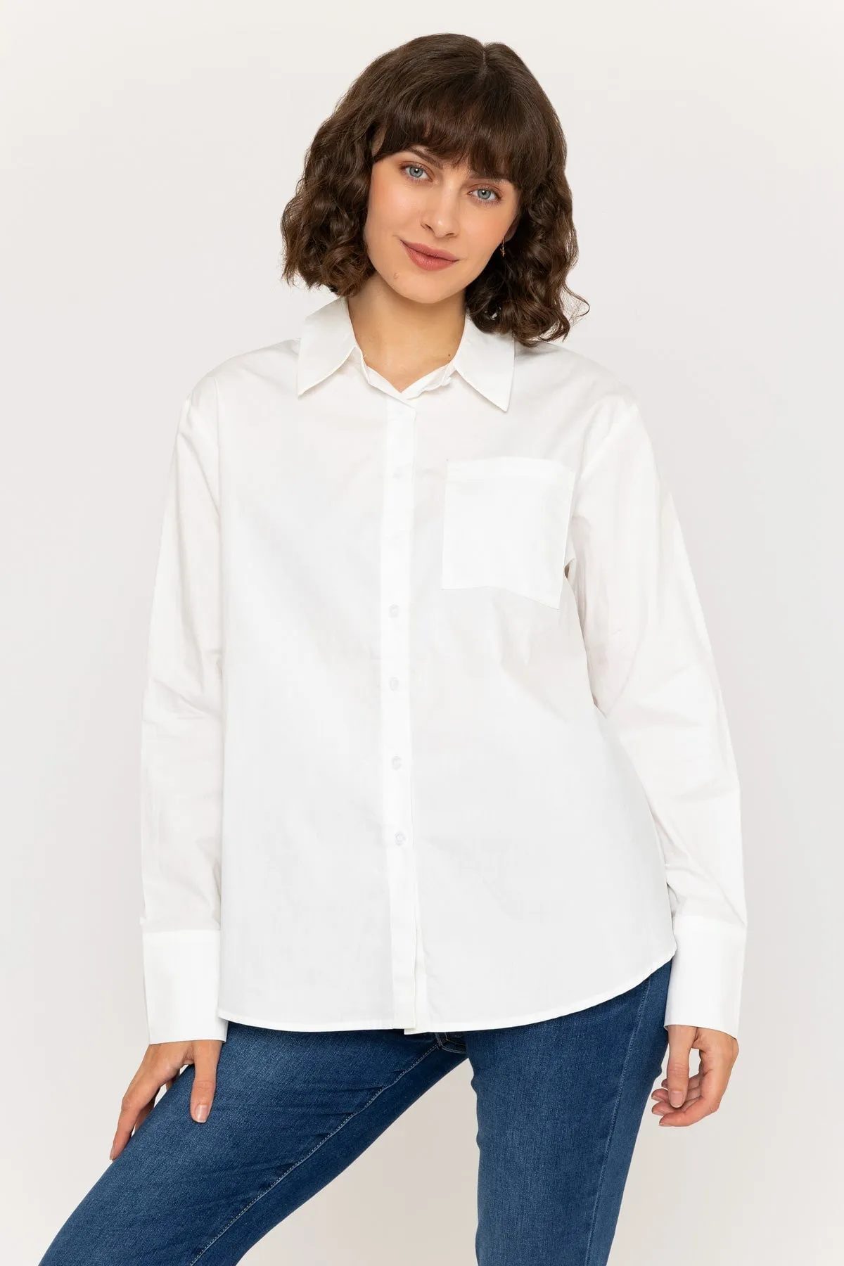 White Poplin Shirt