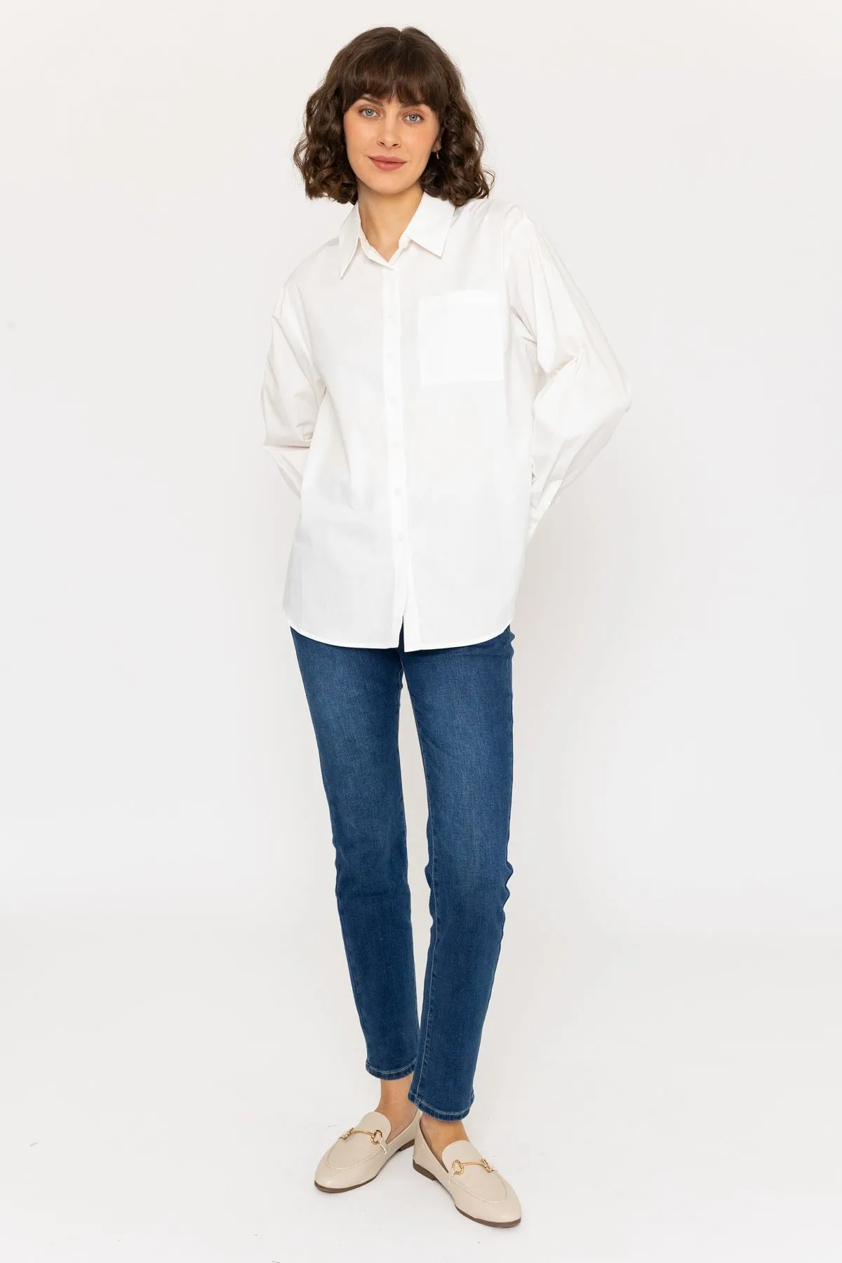 White Poplin Shirt